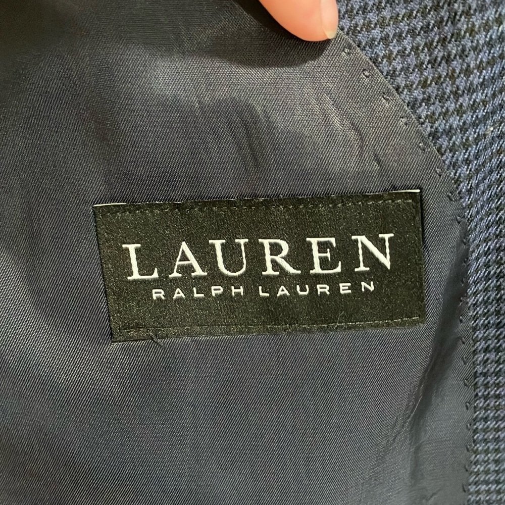 Lauren Ralph Lauren Men's Navy Blue Formal Blazer Sports Suit Coat Jacket - Picture 11 of 12